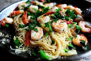Паста с креветками