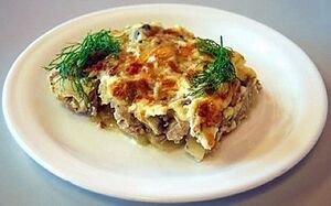 Куриная грудка с картошкой