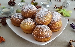 Маффины с хурмой и ликером Маффины с хурмой и ликером