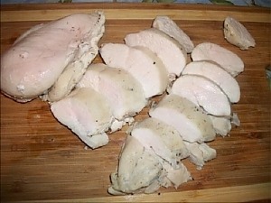 Отварное в молоке куриное филе
