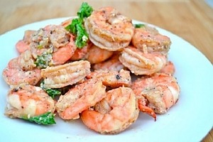 Креветки с чесночным соусом Креветки с чесночным соусом