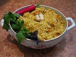 Плов с мидиями