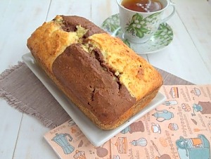 Творожный пирог с какао