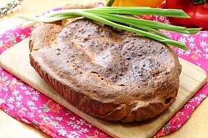 Пирог на кефире с картошкой