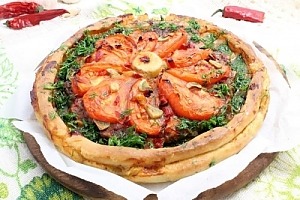 Мясной пирог на пресном тесте
