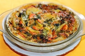 Картофельная запеканка с морковью Картофельная запеканка с морковью