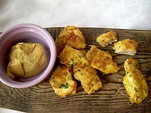 Куриные наггетсы с горчицей