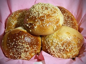 Булочки с бананом и шоколадом Булочки с бананом и шоколадом