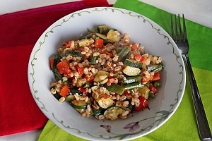 Перловая каша с овощами