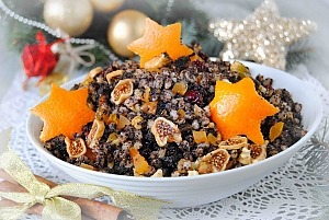 Рождественская кутья с орехами и сухофруктами