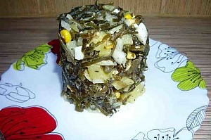 Салат из морской капусты с картофелем Салат из морской капусты с картофелем