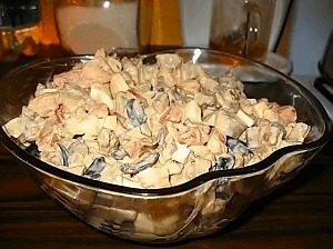 Салат с куриной печенью и болгарским перцем