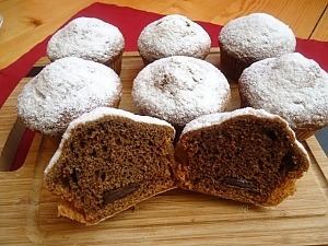 Кофейные маффины с шоколадом