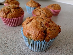 Маффины с джемом и сухофруктами Маффины с джемом и сухофруктами
