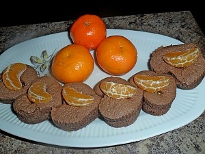 Шоколадные маффины с мандаринами