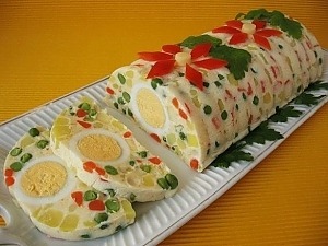 Салат-желе с овощами