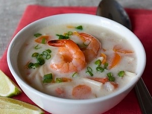 Креветочный суп на кокосовом молоке