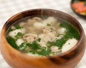 Грибной суп с галушками