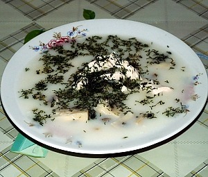 Суп из шампиньонов и куриной грудкой