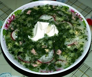 Летняя окрошка