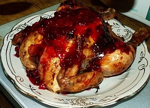Курица с апельсинами под клюквенным соусом Курица с апельсинами под клюквенным соусом
