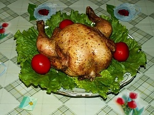 Курица, запеченная в духовке