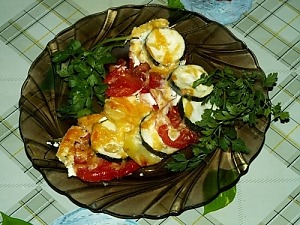 Запеканка из кабачков и картофеля