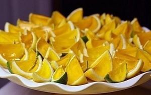 Лимонные дольки с алкожеле Лимонные дольки с алкожеле