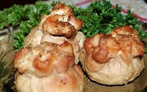 Мешочки с сыром и грибами Мешочки с сыром и грибами