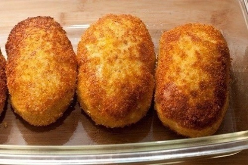 Зразы с курятиной и опятами