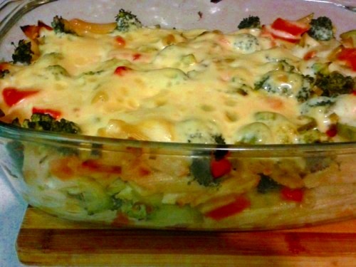 Запіканка з макаронів з овочами Запіканка з макаронів з овочами