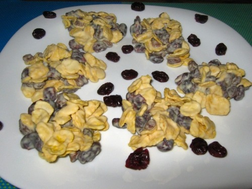 Печенье из кукурузных хлопьев без выпечки Печенье из кукурузных хлопьев без выпечки