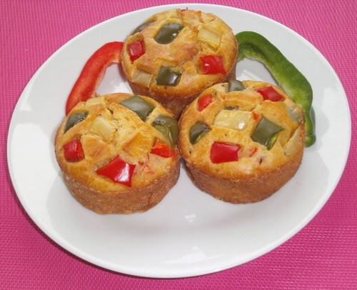 Маффины с болгарским перцем