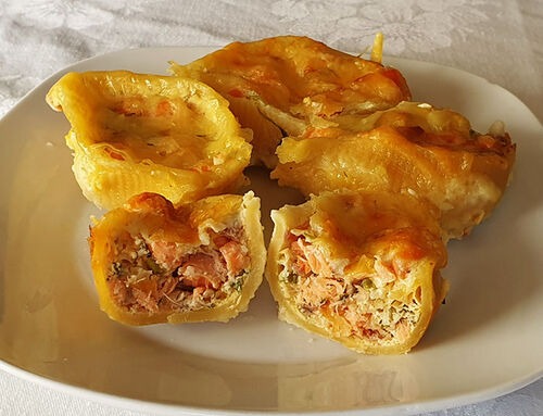 Фаршированные сёмгой ракушки Фаршированные сёмгой ракушки