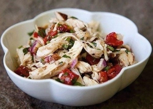 Салат из болгарского перца и курицы