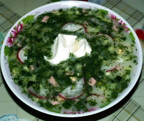 Летняя окрошка