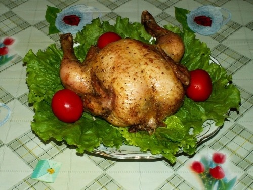 Курица, запеченная в духовке