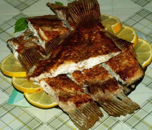 Камбала, запеченная в фольге