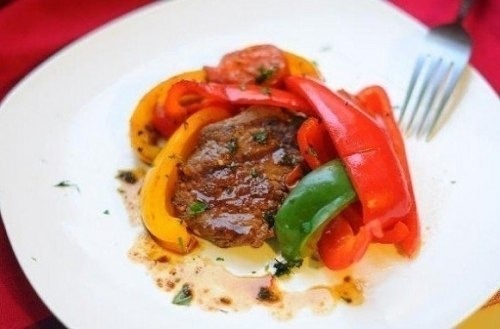 Филе миньон с овощами